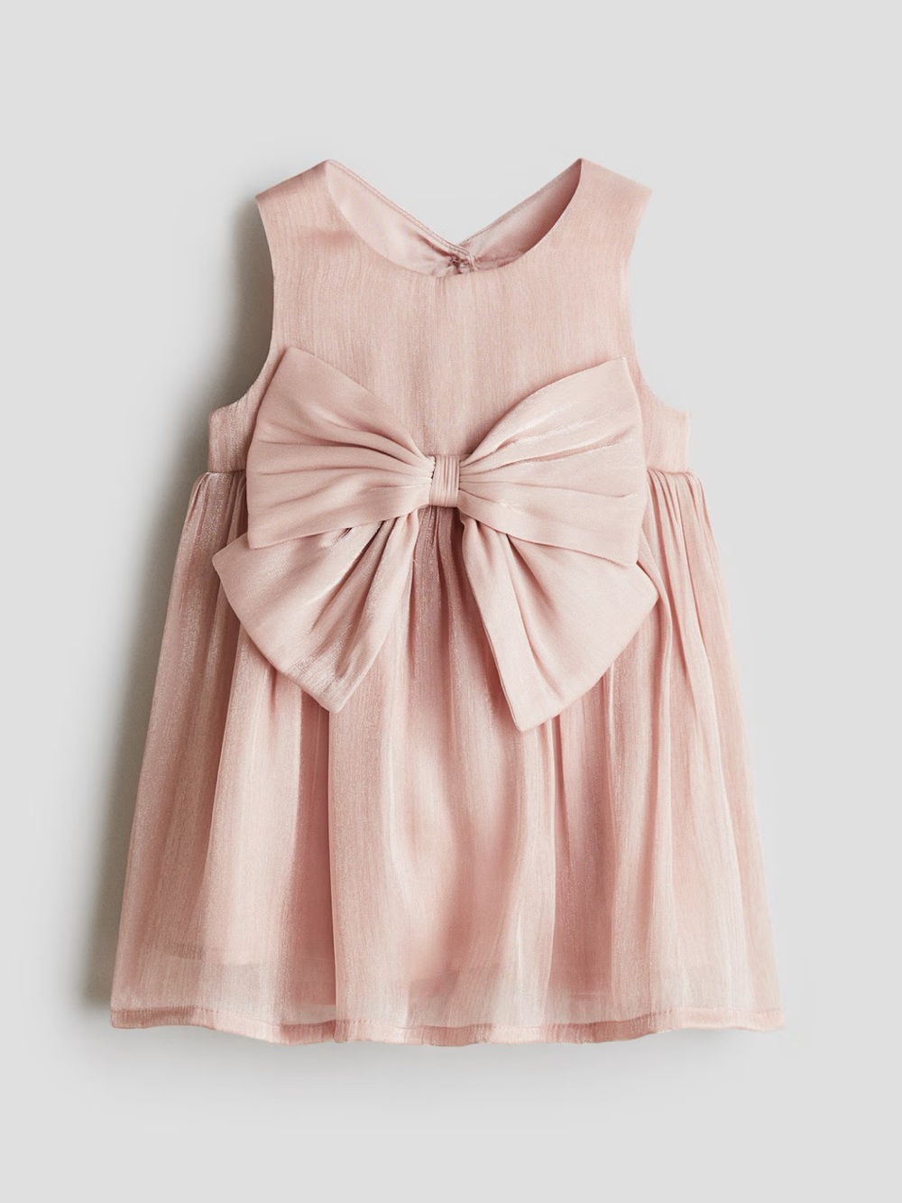 H&M Girls Pink Bow Formal Dress